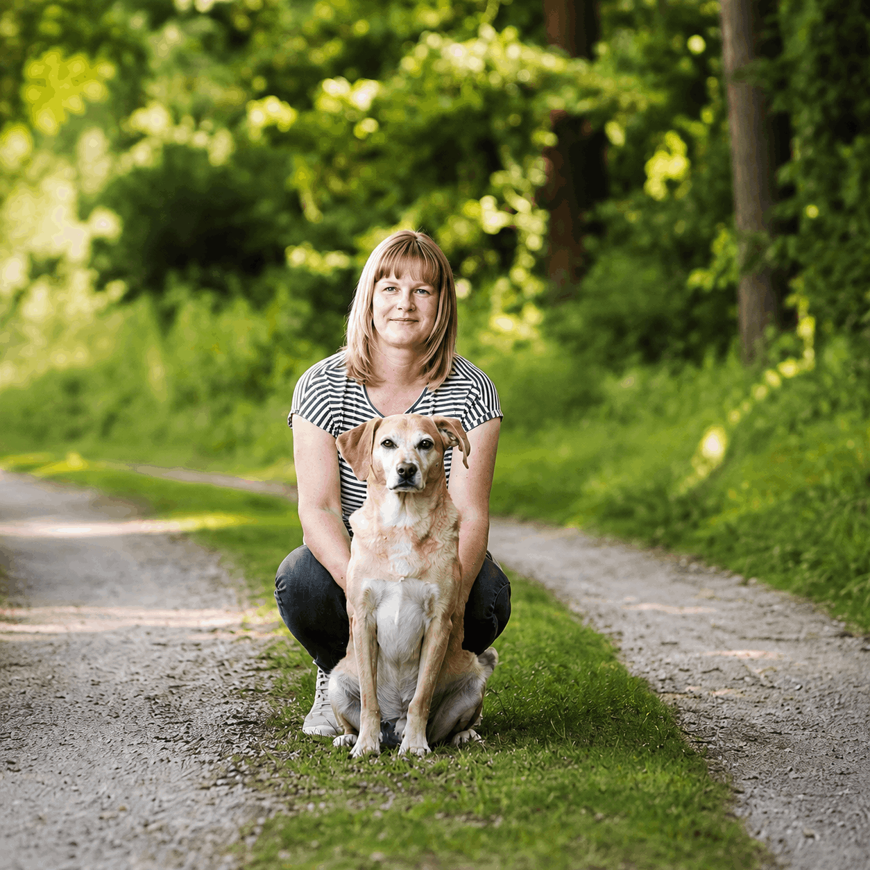 Melanie Haug mit Hund